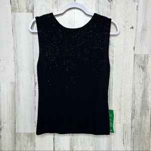 NWT Michelle Nicole New Black Sleeveless Top